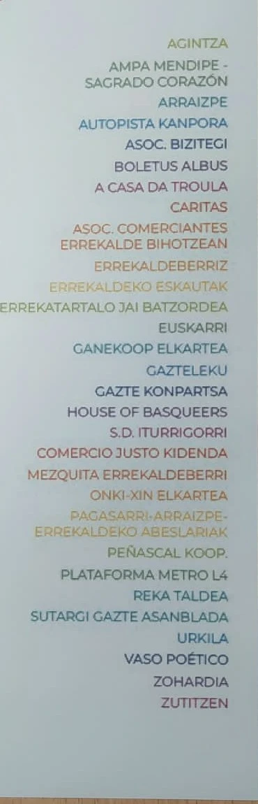 Participantes Feria de Asociaciones de Rekalde 2026